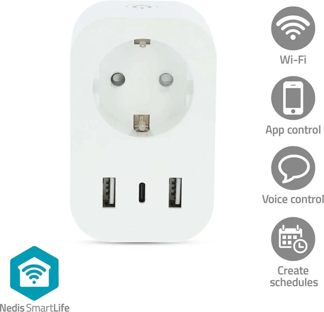 Nedis SmartLife Slimme Stekker WiFi 3680W