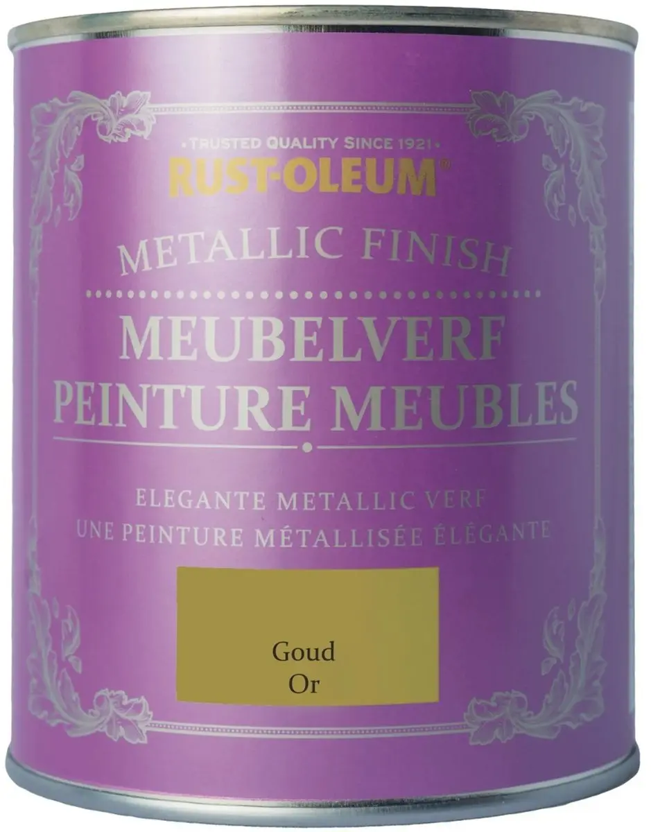 Rust-Oleum Meubelverf Metallic Goud 750ml