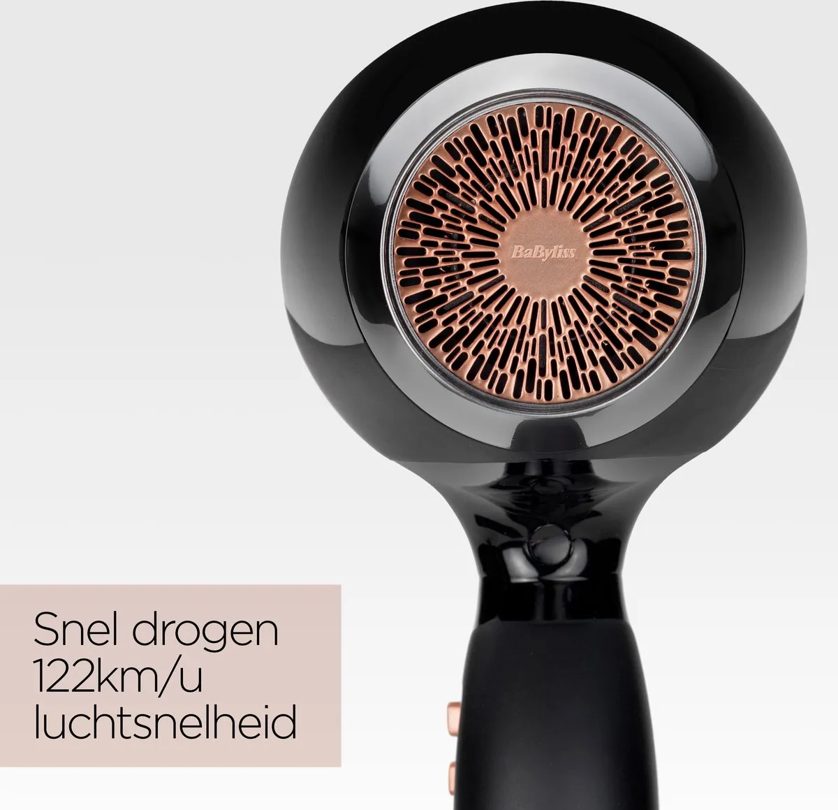 Babyliss Power Pro 2300 6716DE Föhn - 2300W - 122 km/u - Zwart - afbeelding 6 van 6