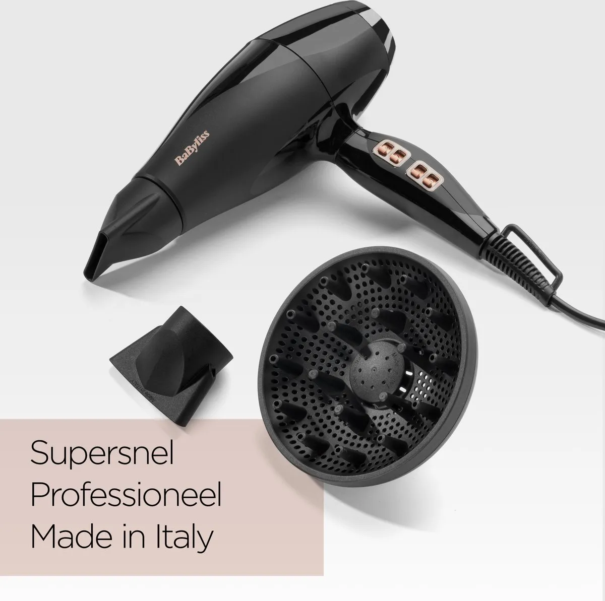 Babyliss Power Pro 2300 6716DE Föhn - 2300W - 122 km/u - Zwart