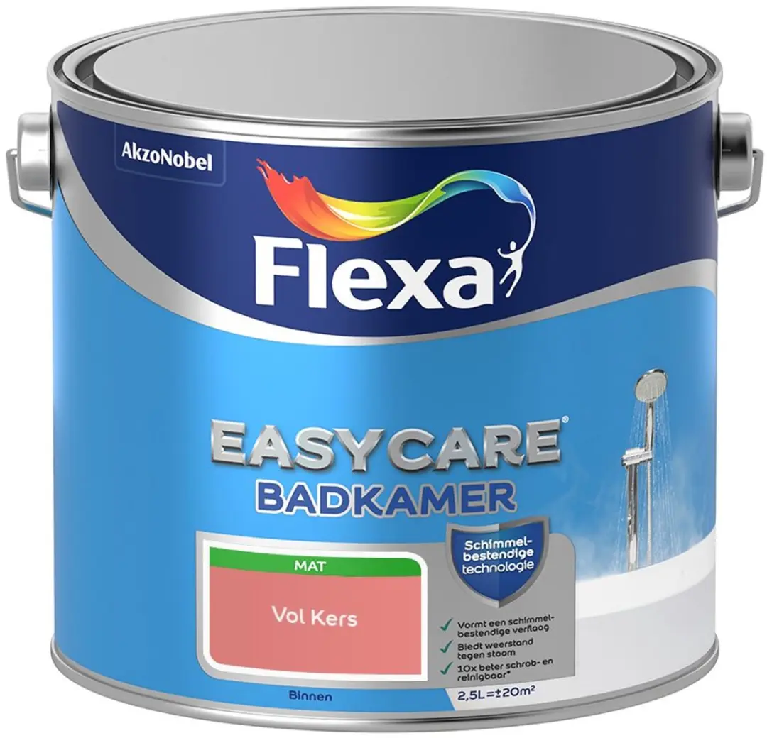 Flexa Easycare Badkamer Mengverf Vol Kers 2,5L