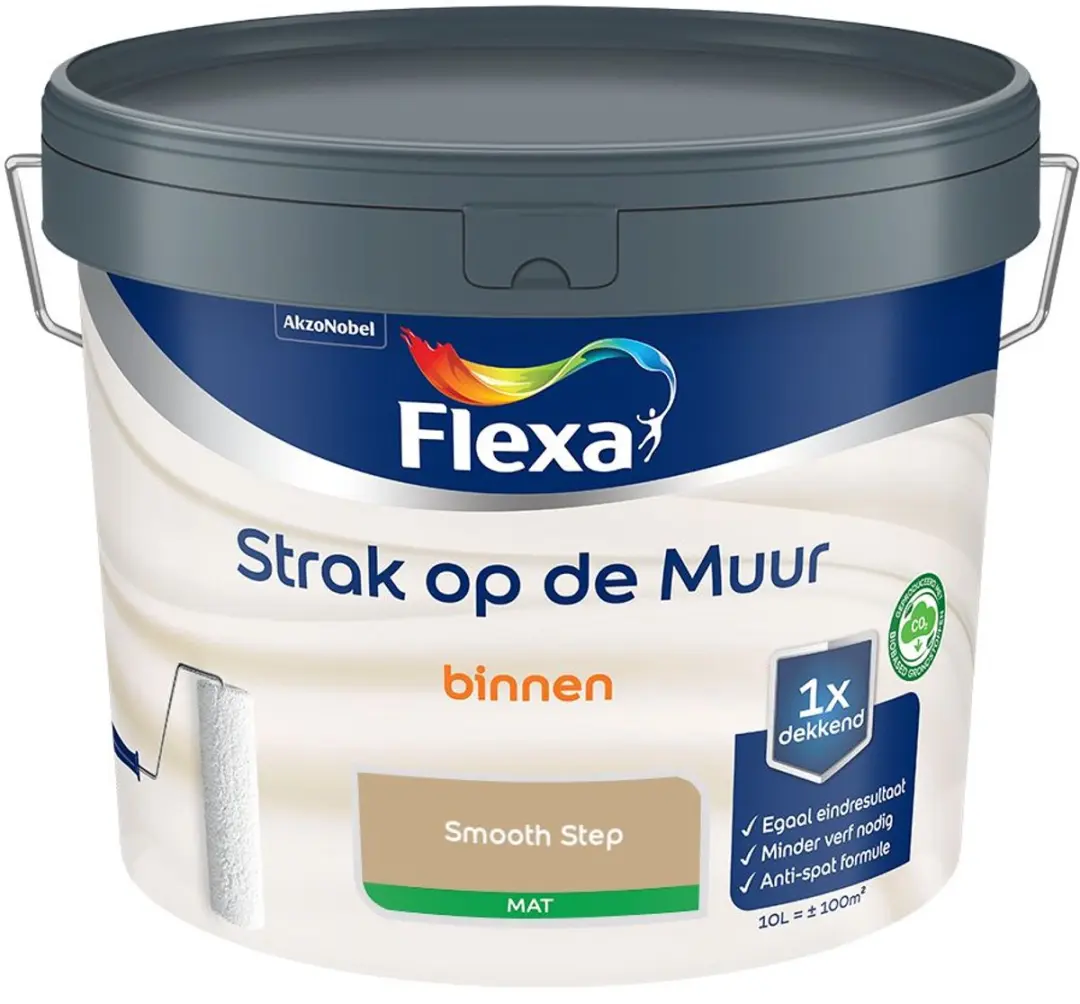 Flexa Smooth Step Mengverf 10L - Gips/Steen