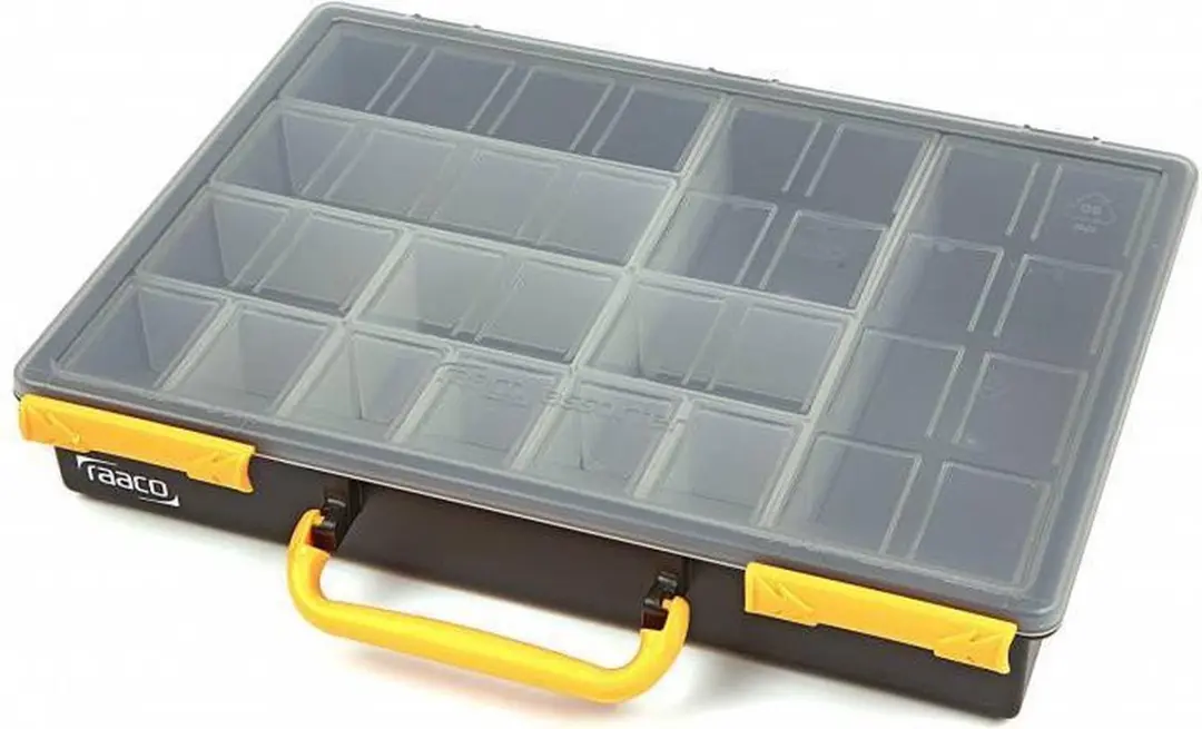 Raaco Handybox Assortimentsdoos 4-delig - 261x376x310mm - Zwart/Geel