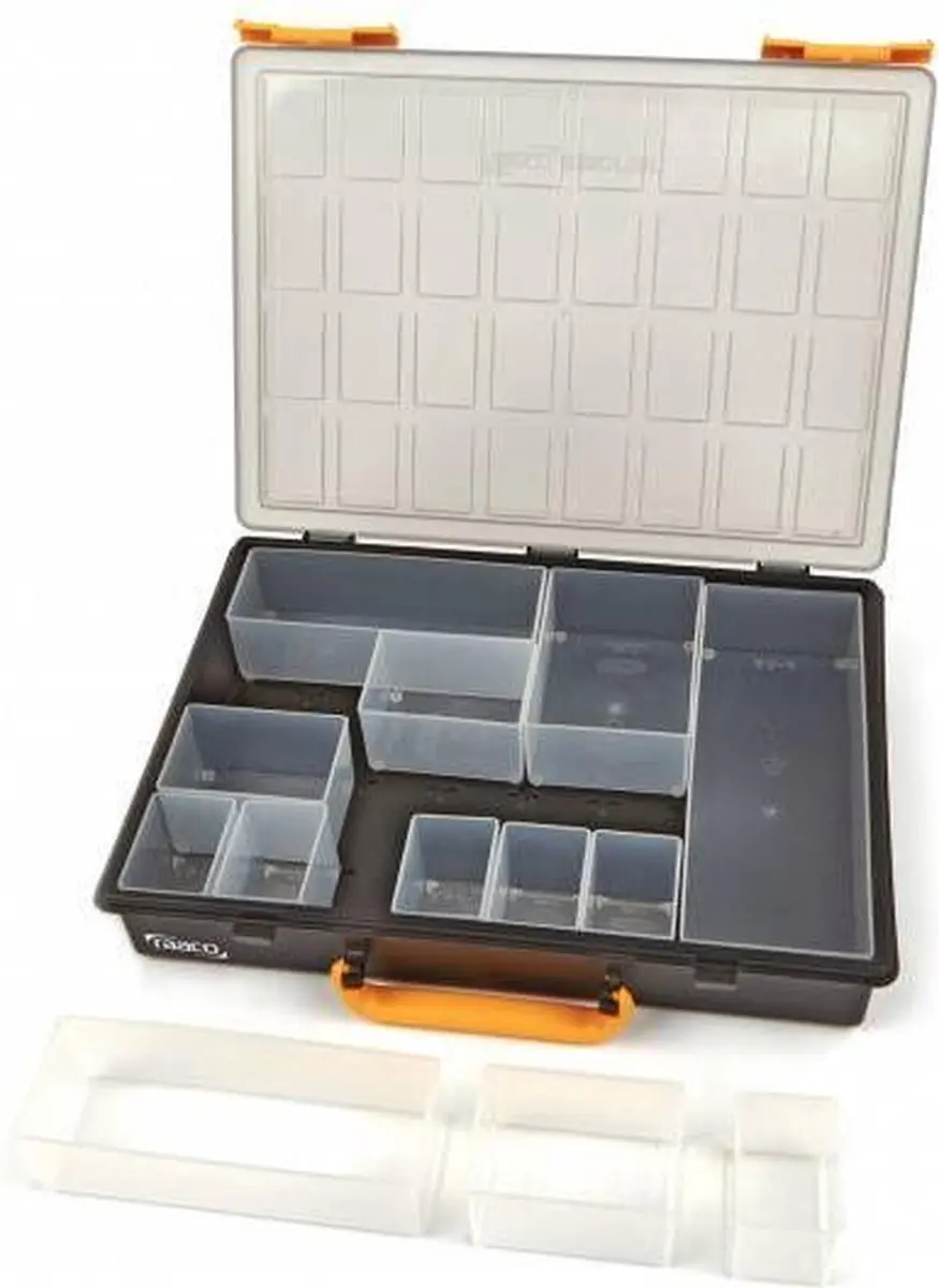 Raaco Handybox Assortimentsdoos 4-delig - 261x376x310mm - Zwart/Geel