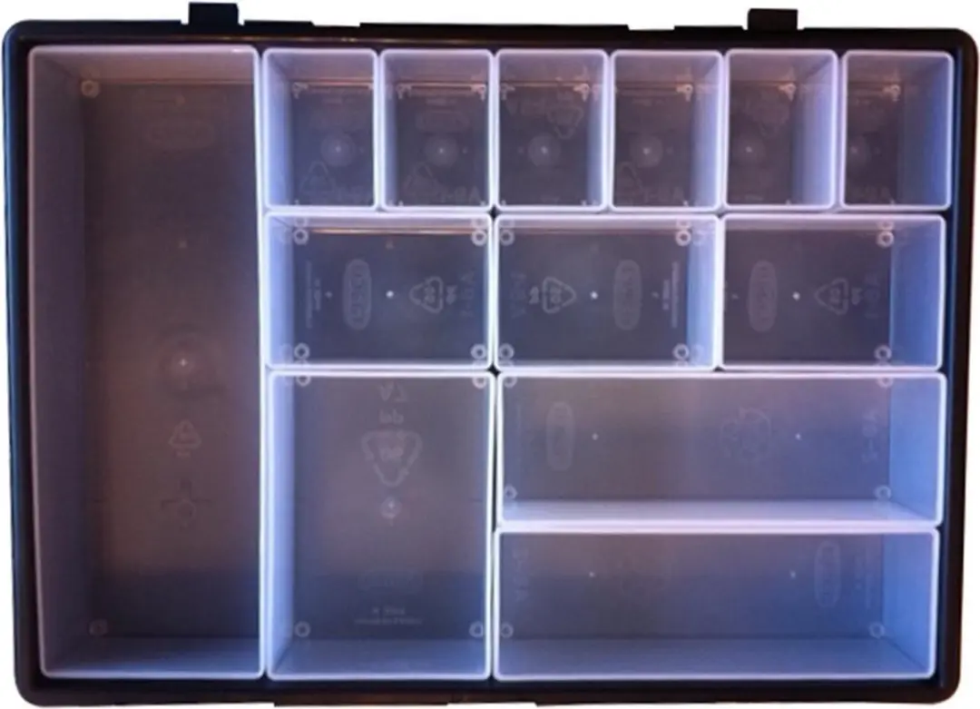 Raaco Handybox Assortimentsdoos 4-delig - 261x376x310mm - Zwart/Geel