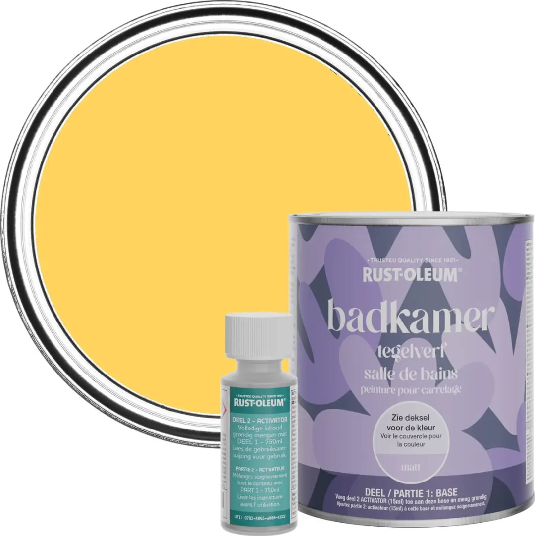 Rust-Oleum Badkamer Tegelverf Matt Citroengelei 750ml
