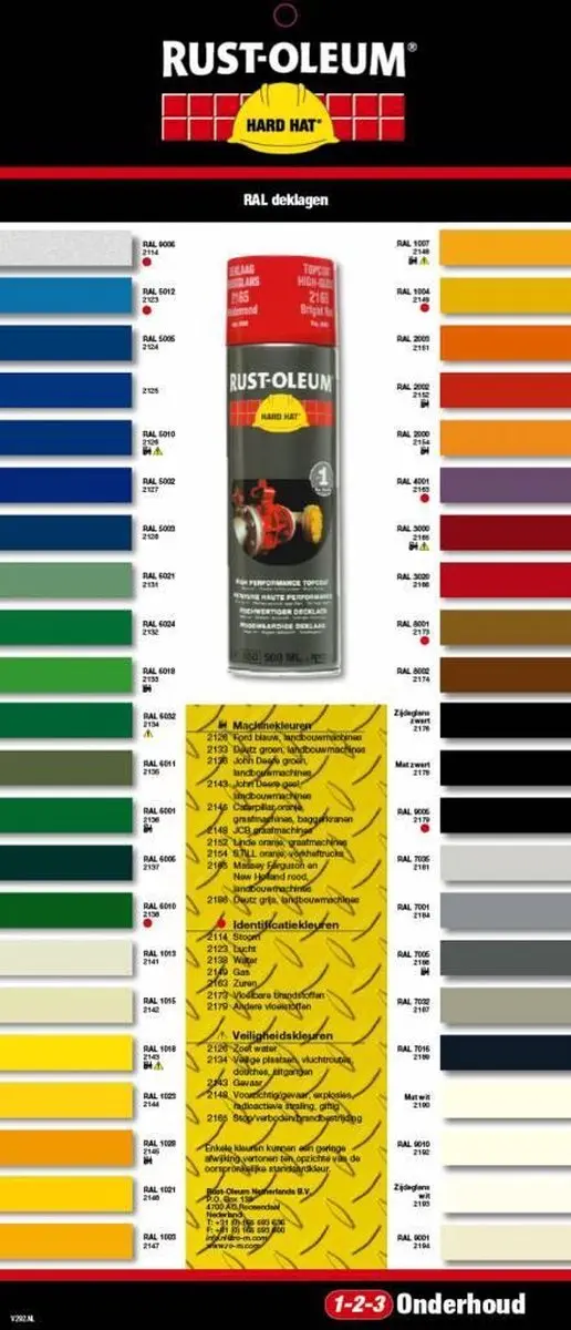 Rust-Oleum Hard Hat Deklaag 500ml - Blauw