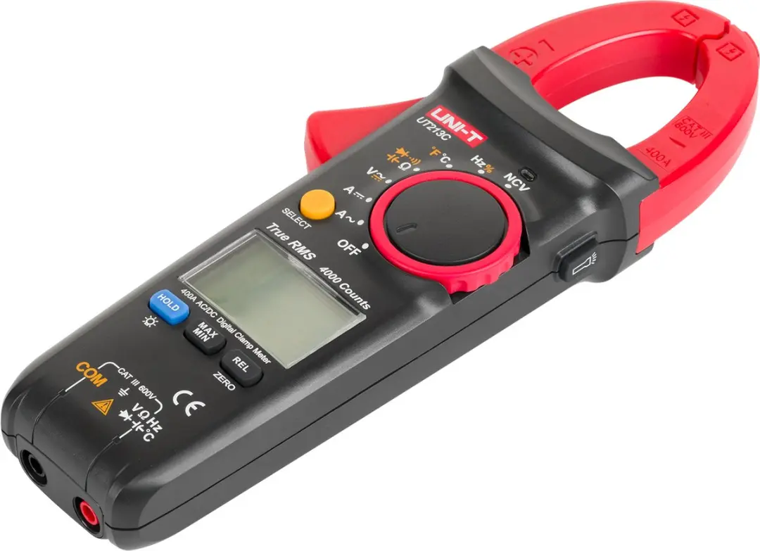 UNI-T UT213C Multimeter - 400A True RMS - Rood/Zwart - afbeelding 3 van 6
