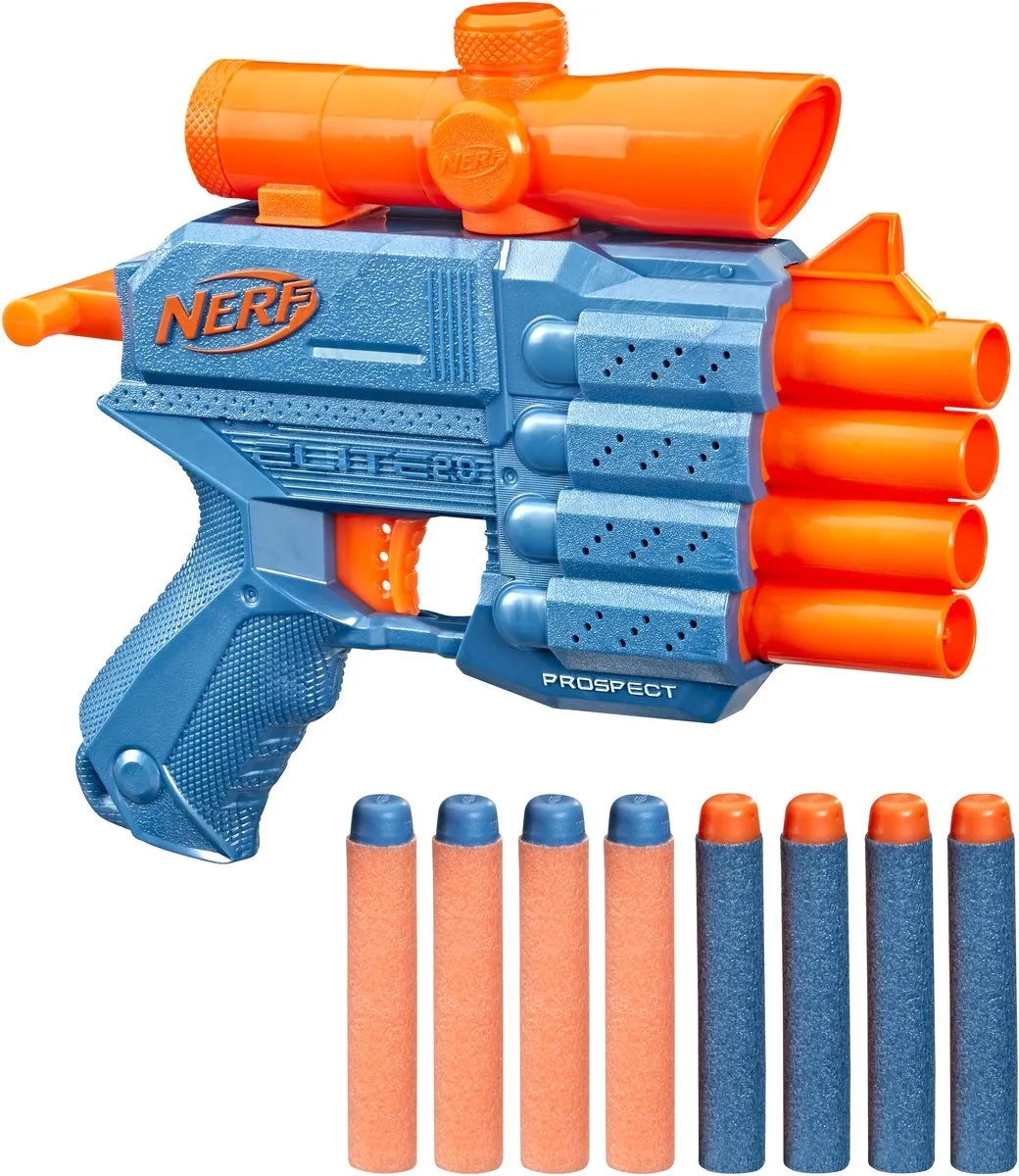 Nerf Elite 2.0 Prospect QS 4 F4190 Blaster - Blauw - afbeelding 6 van 6