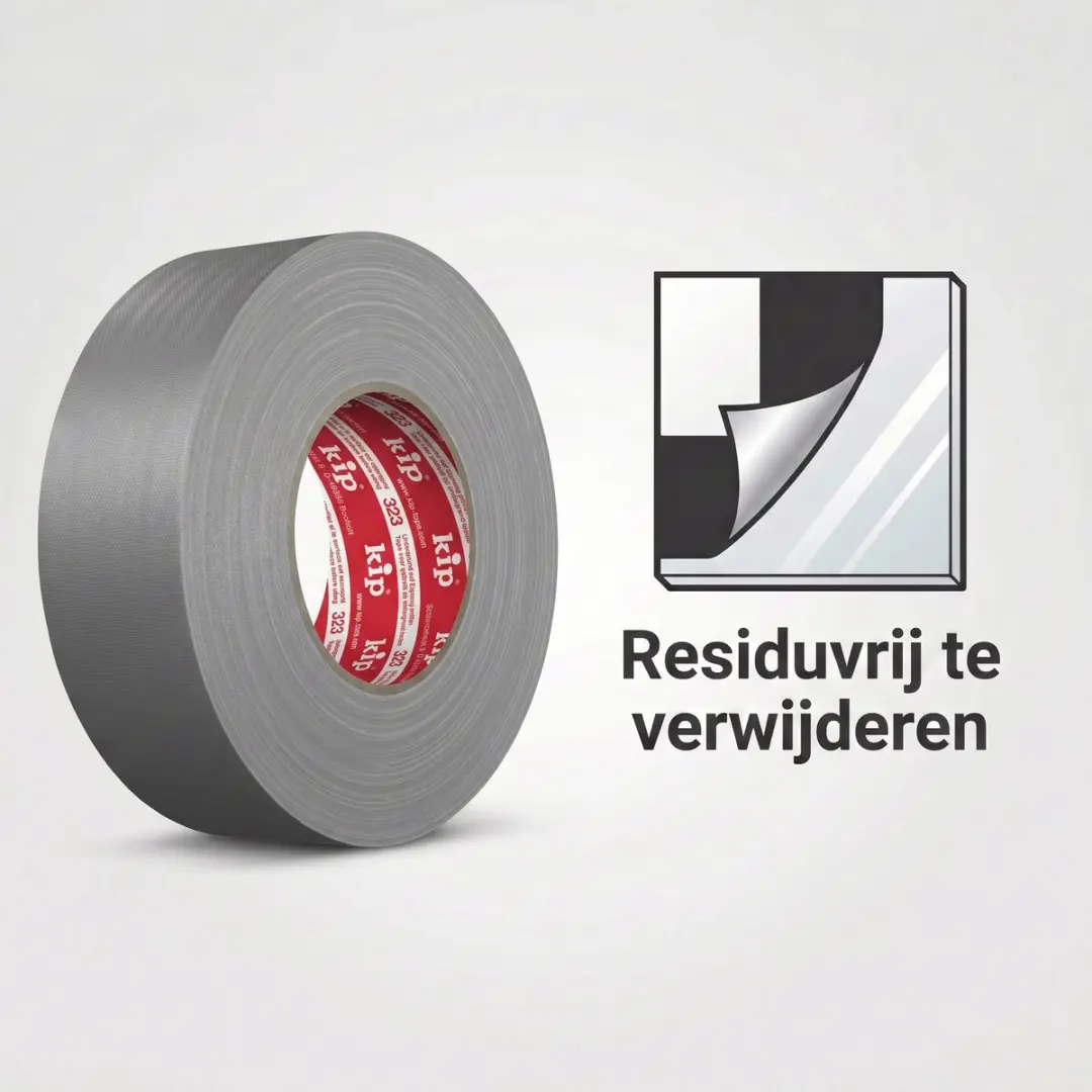 Kip Gaffer's Tape Grijs 50mm x 50m - PE-laminering