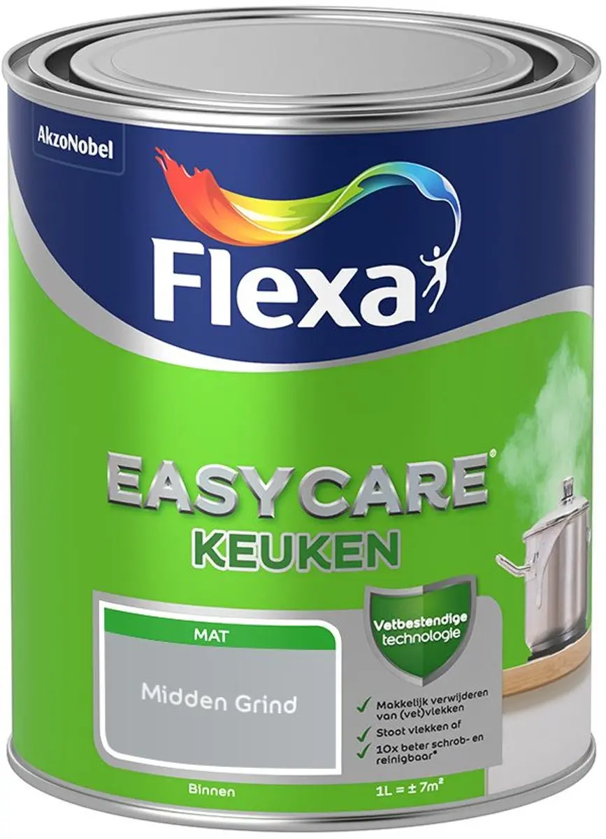 Flexa Easycare Keukenverf Midden Grind 1L