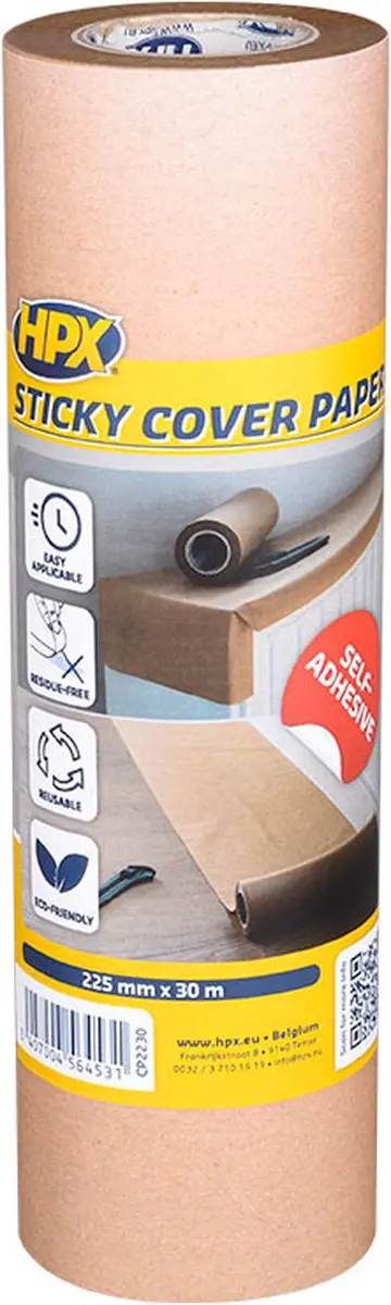 HPX Sticky Cover Paper Meerkleurig - 300mm x 30m