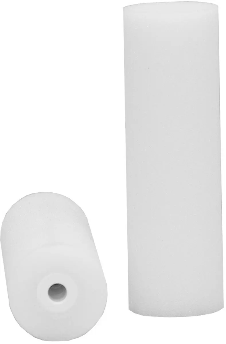 Color Expert Wegwerp Schuimroller 5x11cm - 5 Stuks - Wit