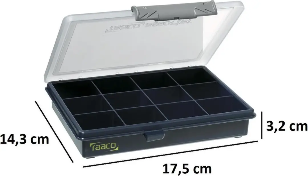 Raaco Assortimentsdoos 12-vaks - 143x175x32mm