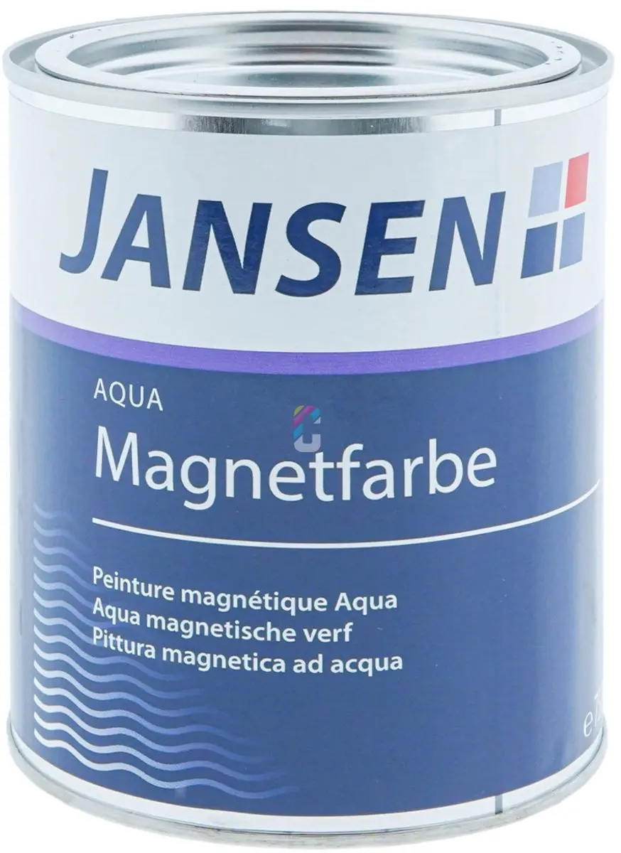 Jansen Aqua Magneetverf 750ml - Donkergrijs