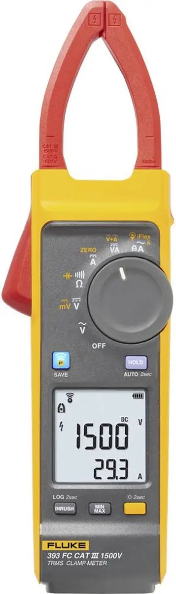 Fluke 393 FC iFlex Stroomtang CAT III 1500V