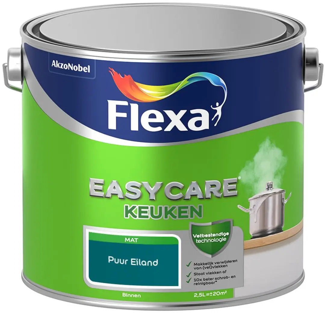 Flexa Easycare Keuken Mengverf Puur Eiland 2,5L