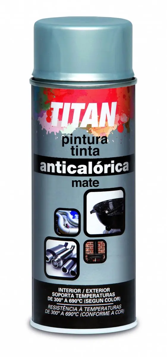 Titan Hittebestendige Lak Mat Wit 600°C