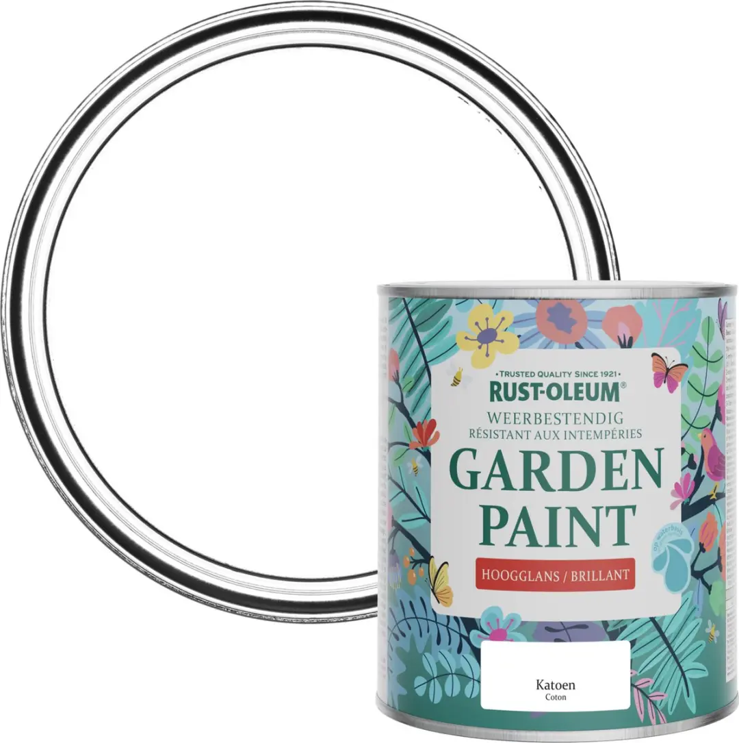 Rust-Oleum Wit Tuinverf Hoogglans 750ml