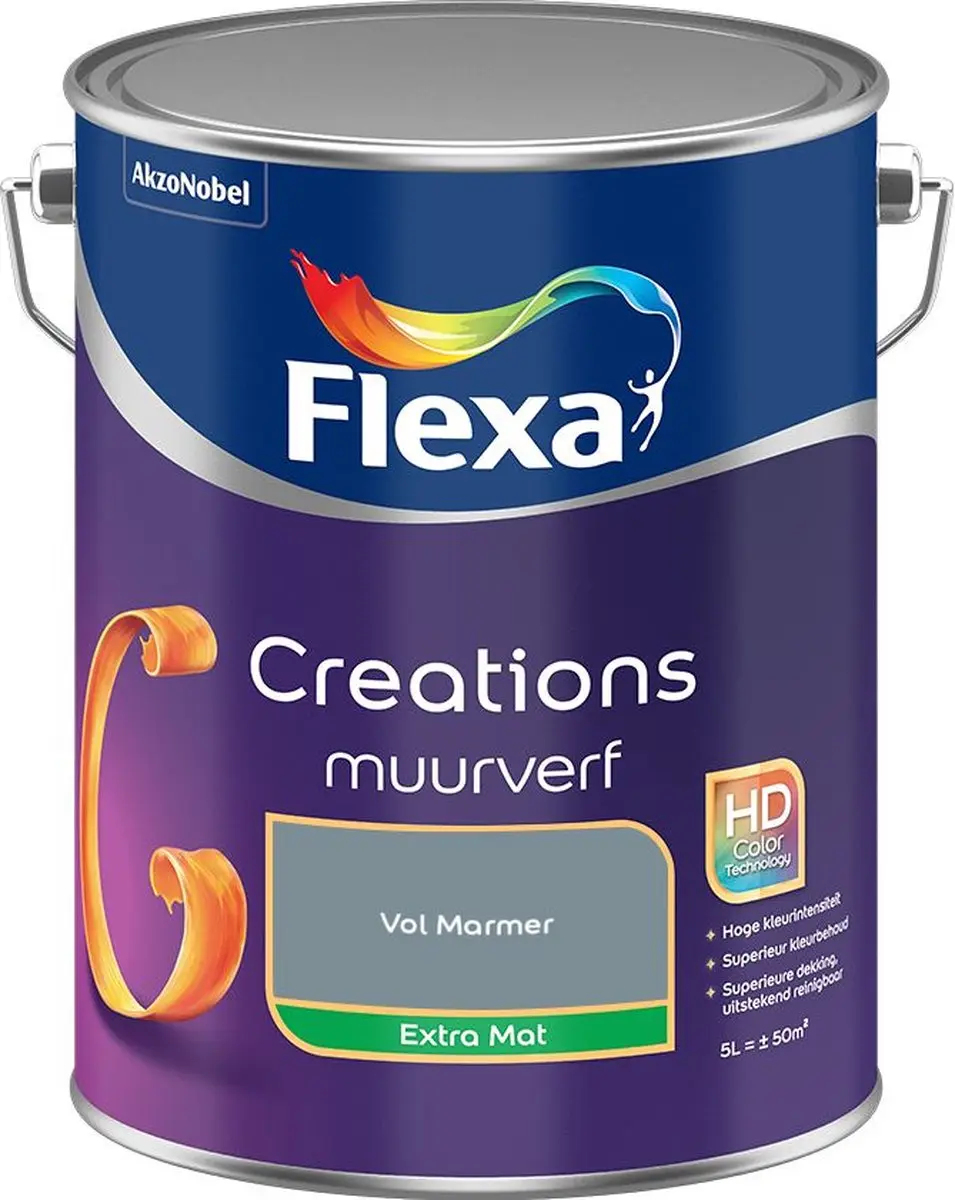 Flexa Creations Muurverf Extra Mat Vol Marmer