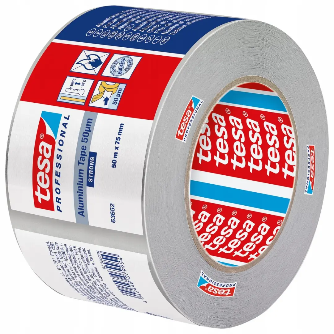 Tesa Professional Aluminium Reparatietape 50m x 75mm - Zilver