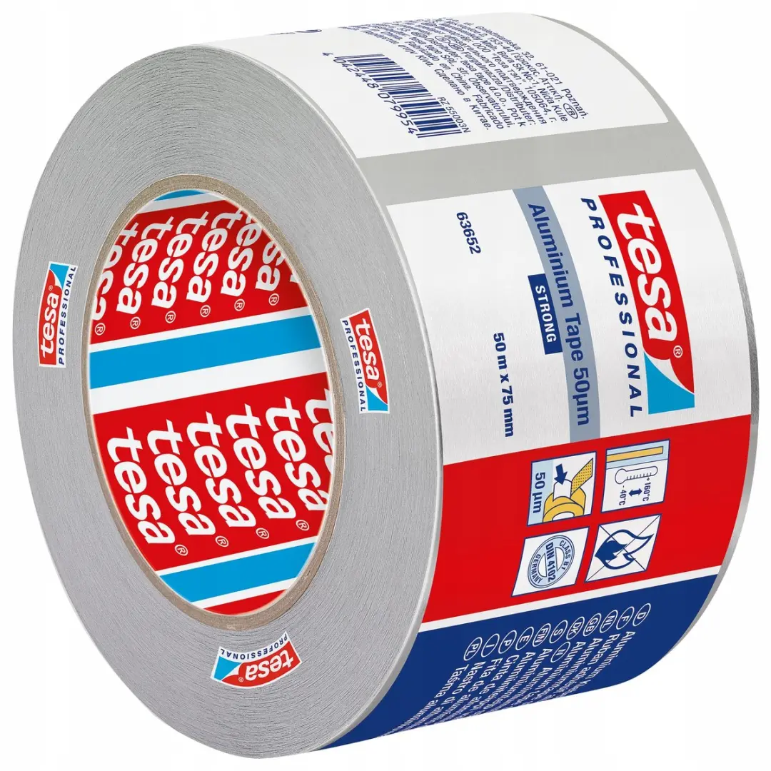 Tesa Professional Aluminium Reparatietape 50m x 75mm - Zilver