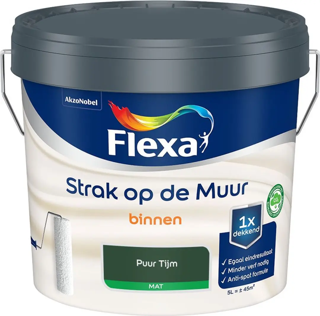 Flexa Strak op de Muur Binnenverf Puur Tijm 5L