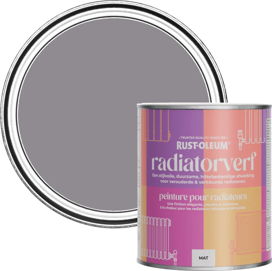 Rust-Oleum Paarse Radiatorverf Iris 750ml