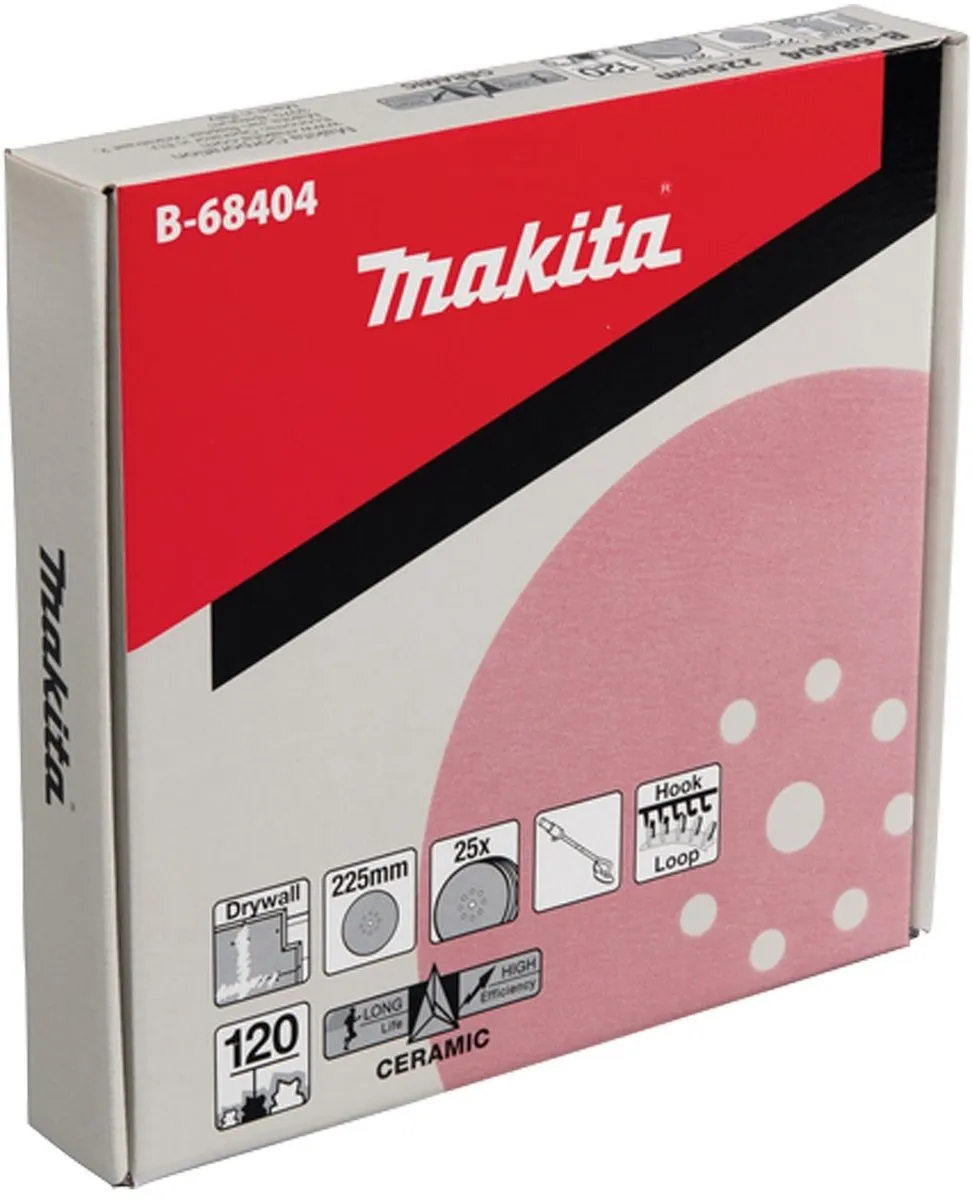 Makita 25x Schuurpapier Klittenband 225mm K120