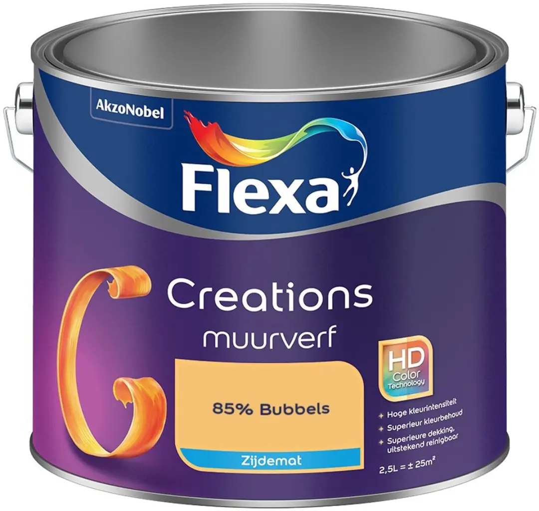 Flexa Creations Muurverf Zijdemat 85% Bubbels