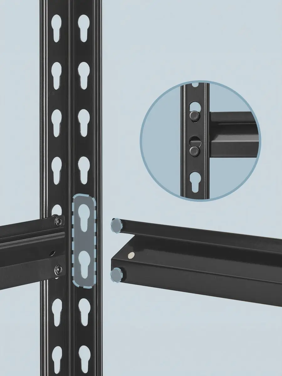 Songmics Stellingkast 5 Lagen - 175 kg per plank - Zwart