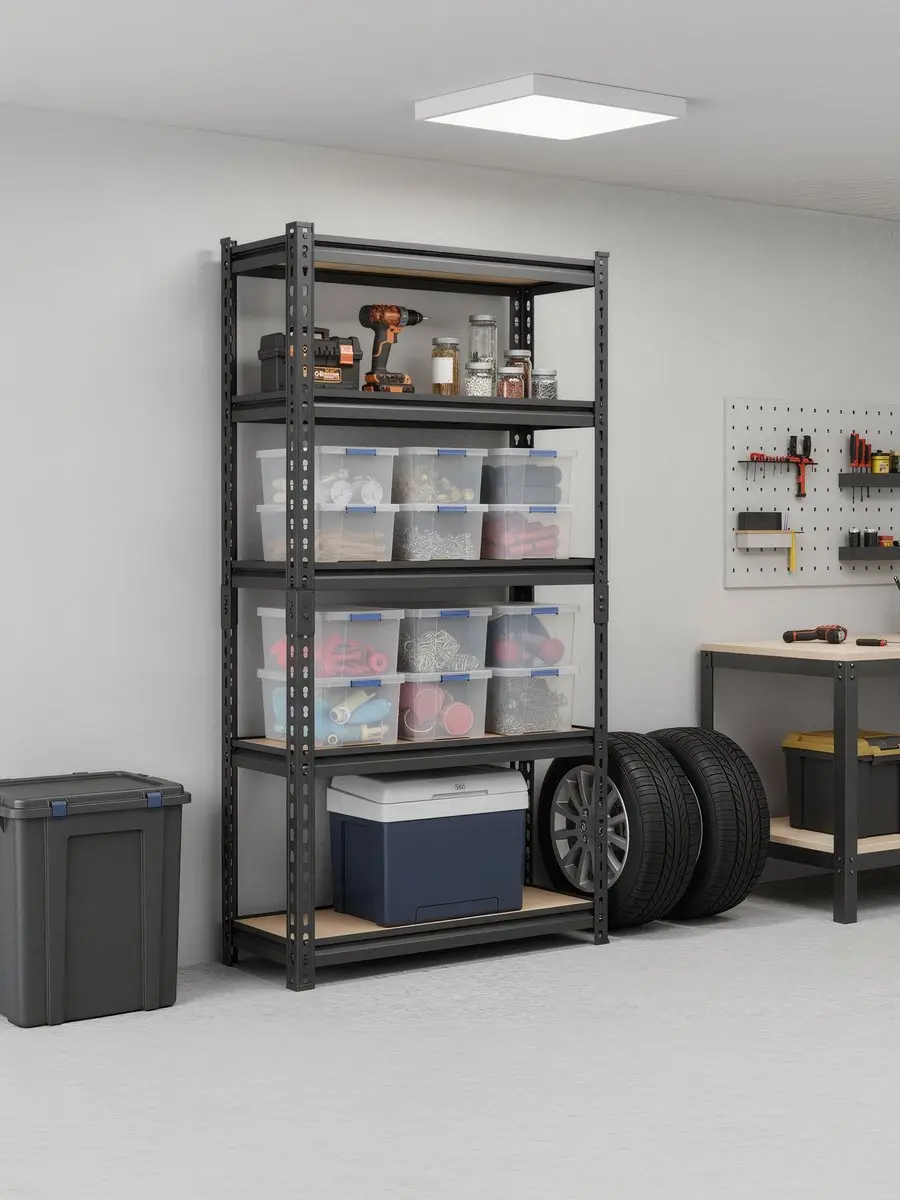 Songmics Stellingkast 5 Lagen - 175 kg per plank - Zwart
