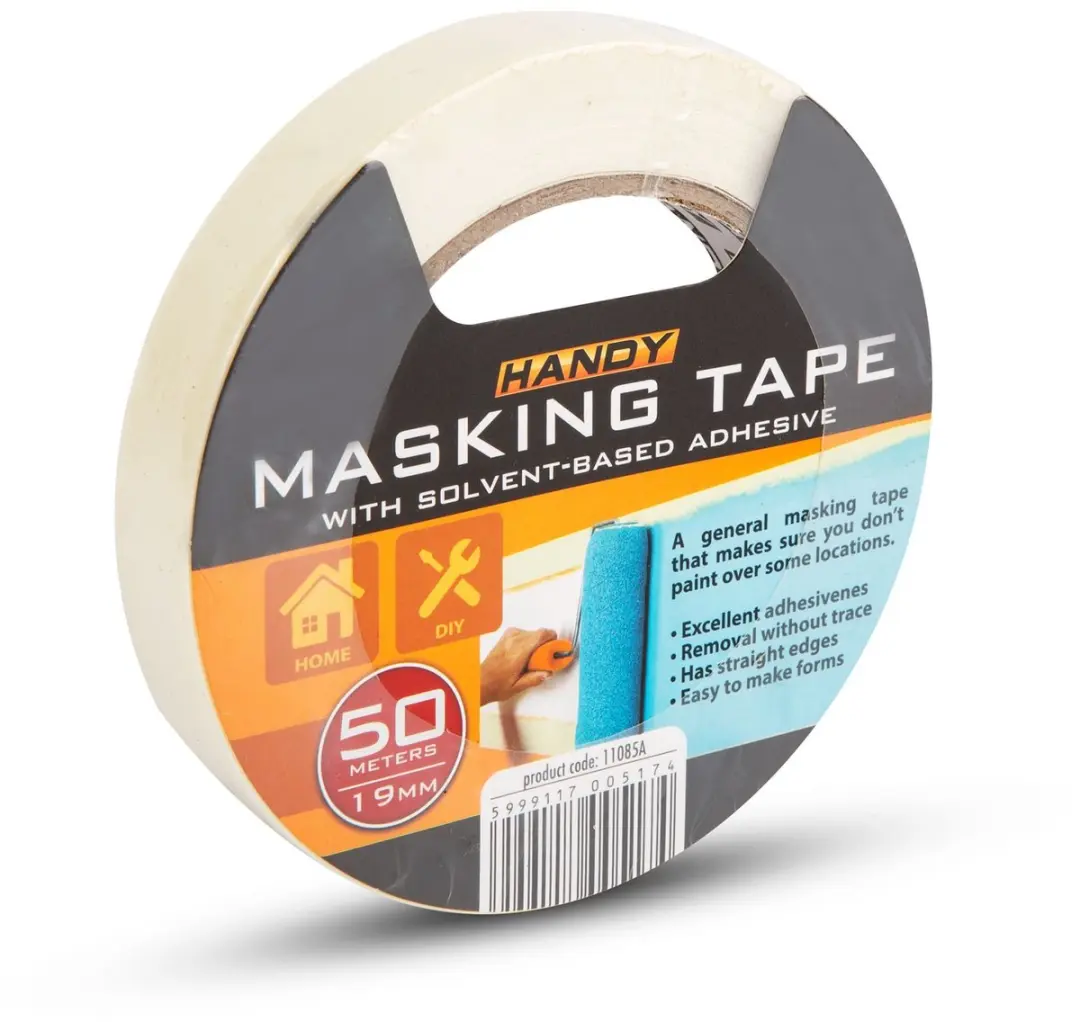 Handy Afplaktape Wit 19mm x 50m
