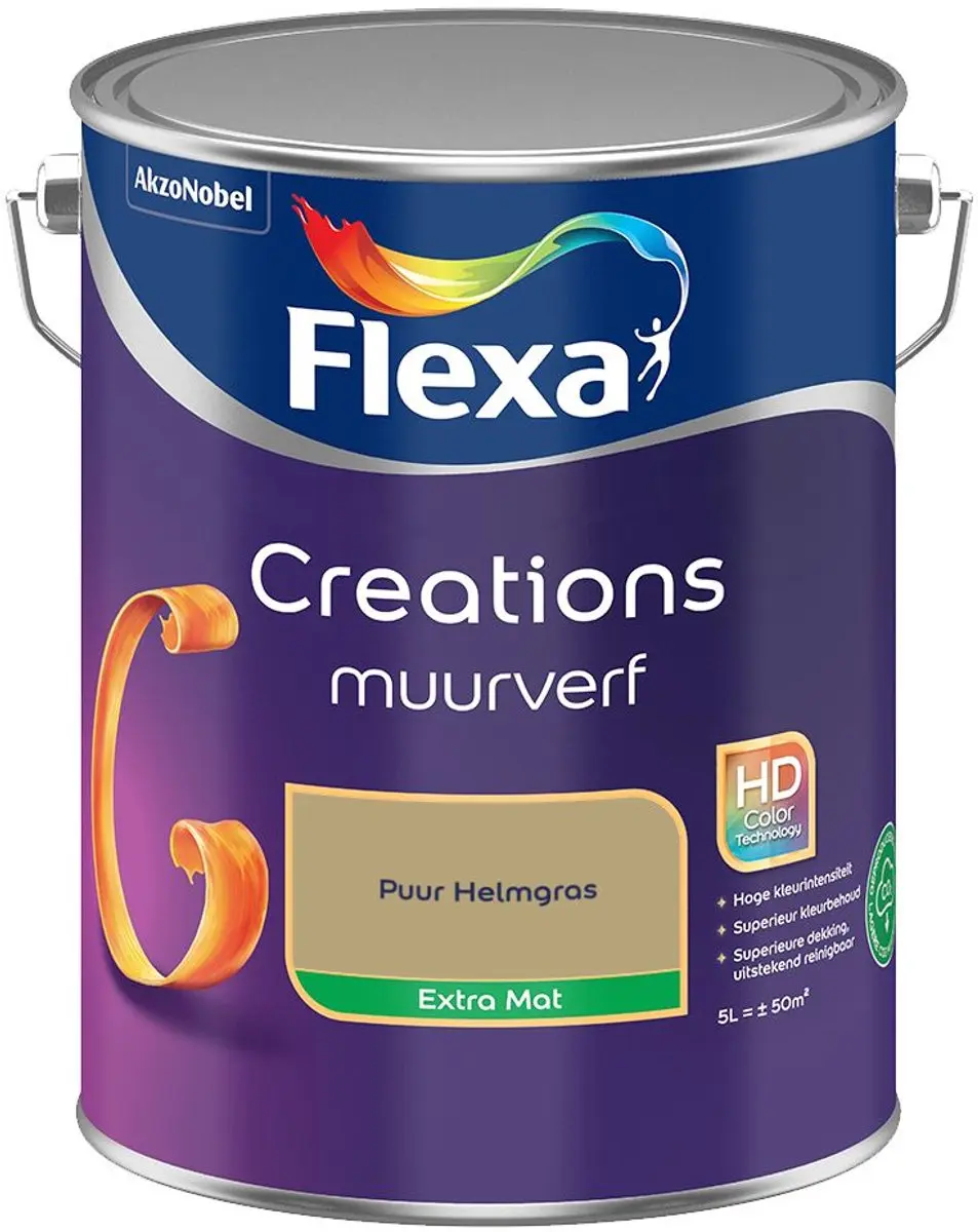 Flexa Creations Muurverf Extra Mat Puur Helmgras 5L