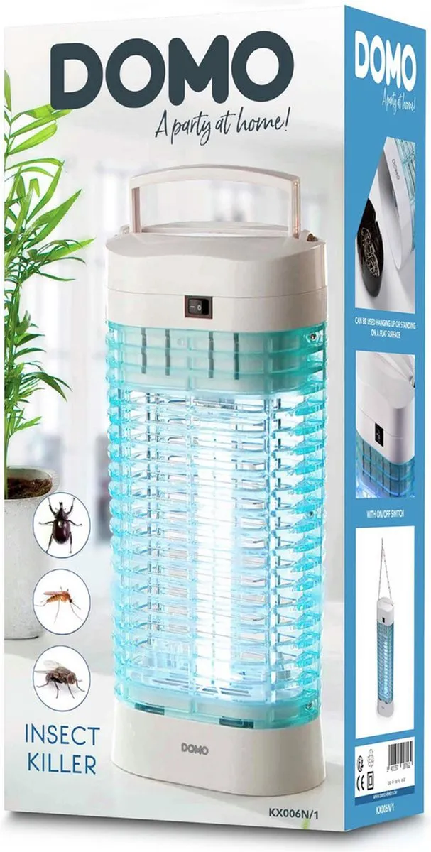 DOMO KX006N/1 Insectenlamp - Vliegenlamp voor Binnen - UV-lamp 11 W - Wit