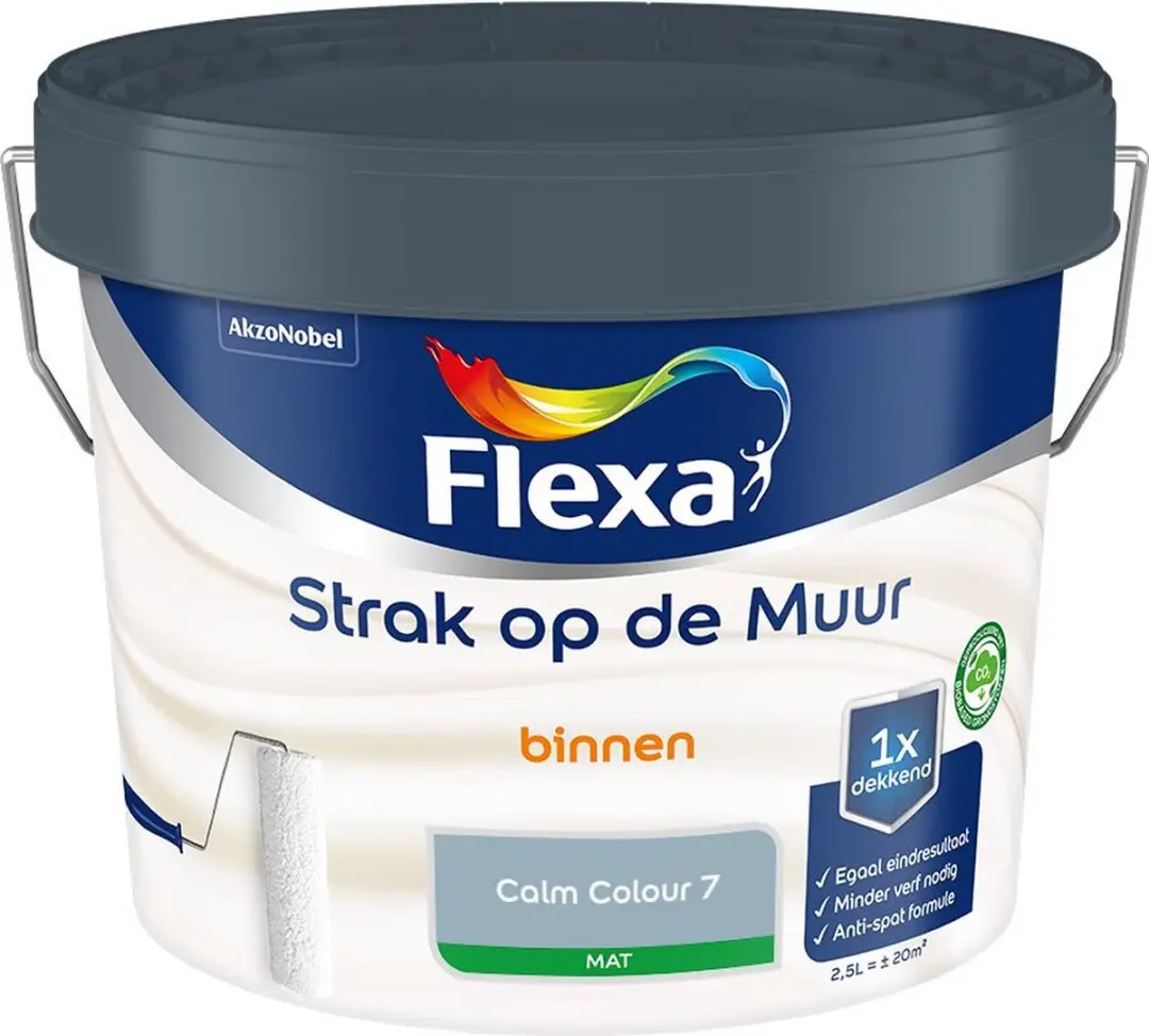 Flexa Strak Op De Muur Binnen Mat Calm Colour 7 Mengverf 2,5L