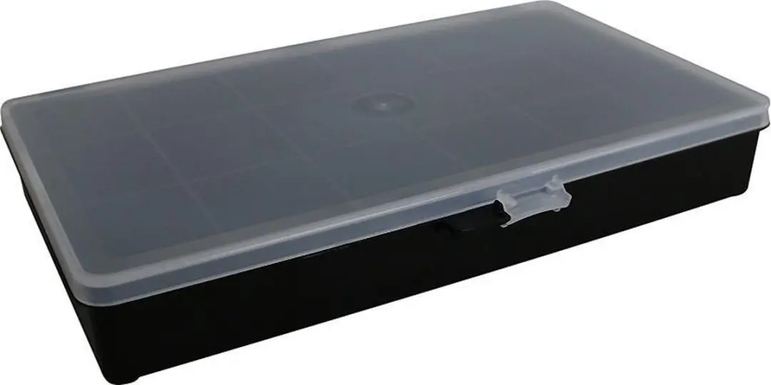 Raaco At Home Box 18-vakken - 173x271x41mm - Donkerblauw/Transparant