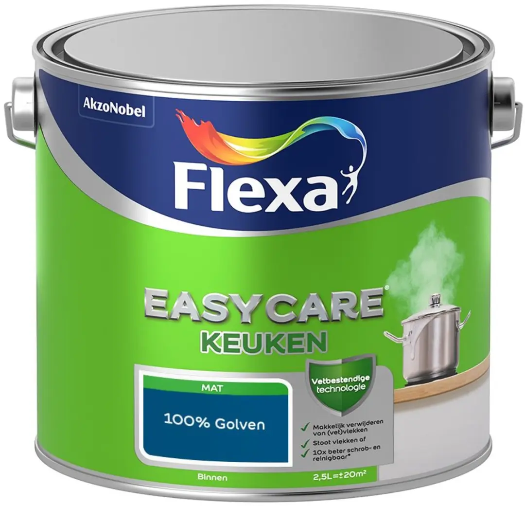 Flexa Easycare Keuken Mengverf 2,5L - 100% Golven