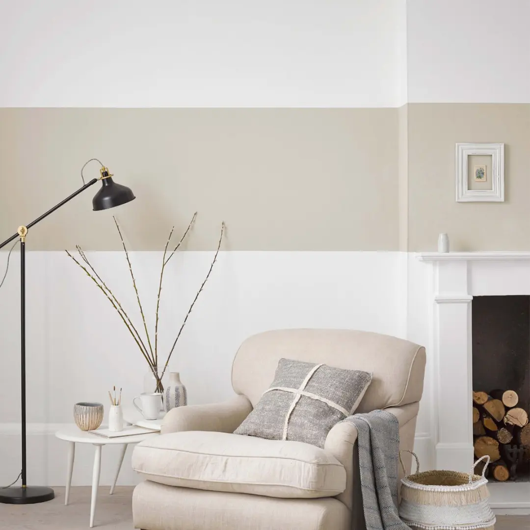 Rust-Oleum Wit Chalky Finish Muurverf 2,5L - Katoen