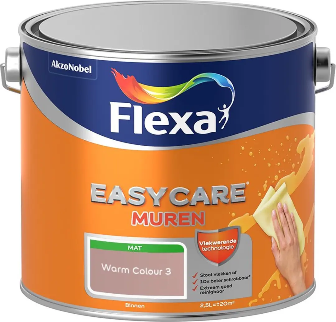 Flexa Easycare Muren Warm Colour 3 Mengverf 2,5L