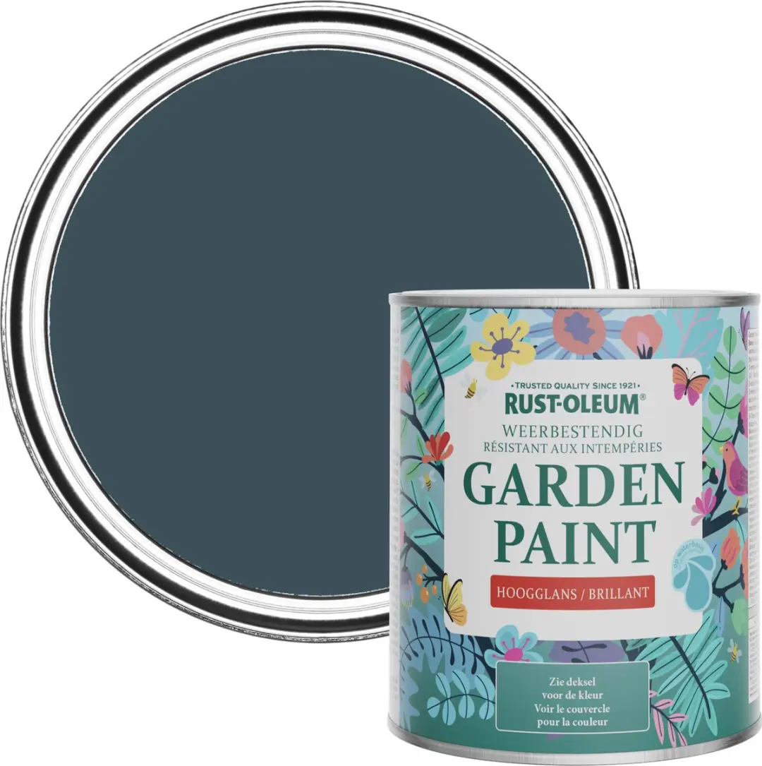 Rust-Oleum Donkerblauw Tuinverf Hoogglans 750ml