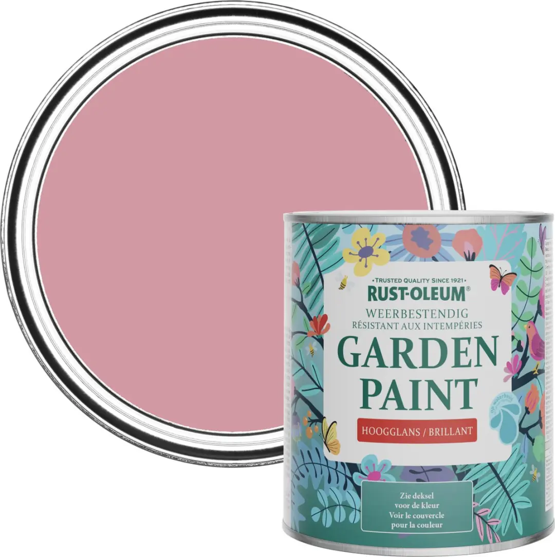 Rust-Oleum Roze Tuinverf Hoogglans 750ml