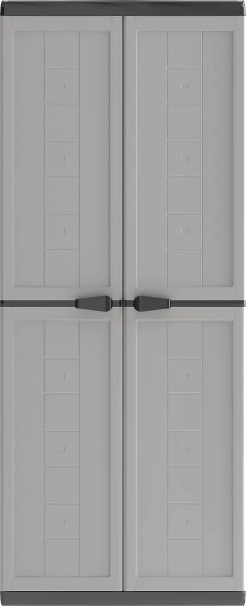 Keter Jolly Hoge Kast 68x39x166cm - 3 Planken - Donker Grijs - afbeelding 6 van 6