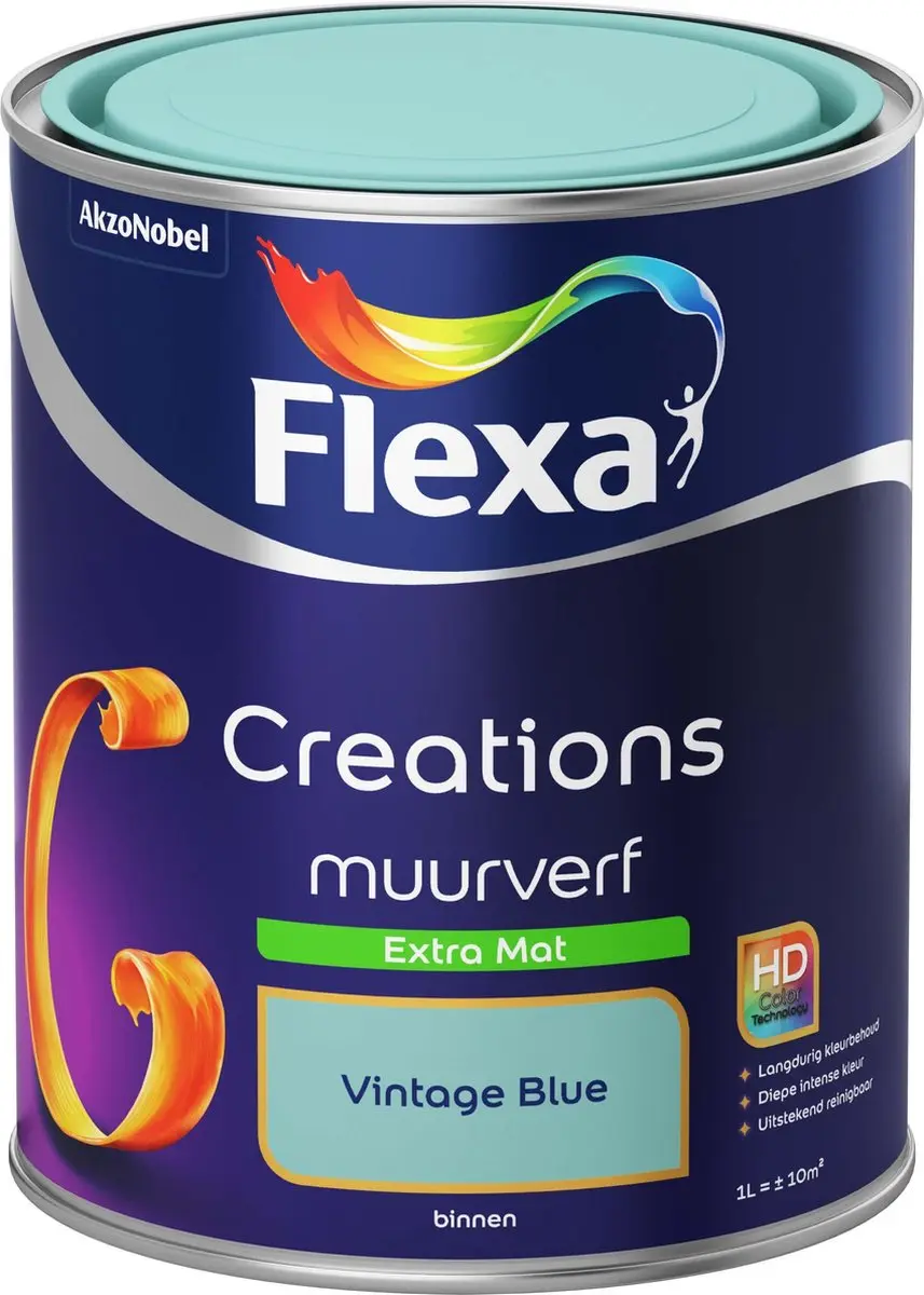 Flexa Creations Muurverf Extra Mat Vintage Blue 1L