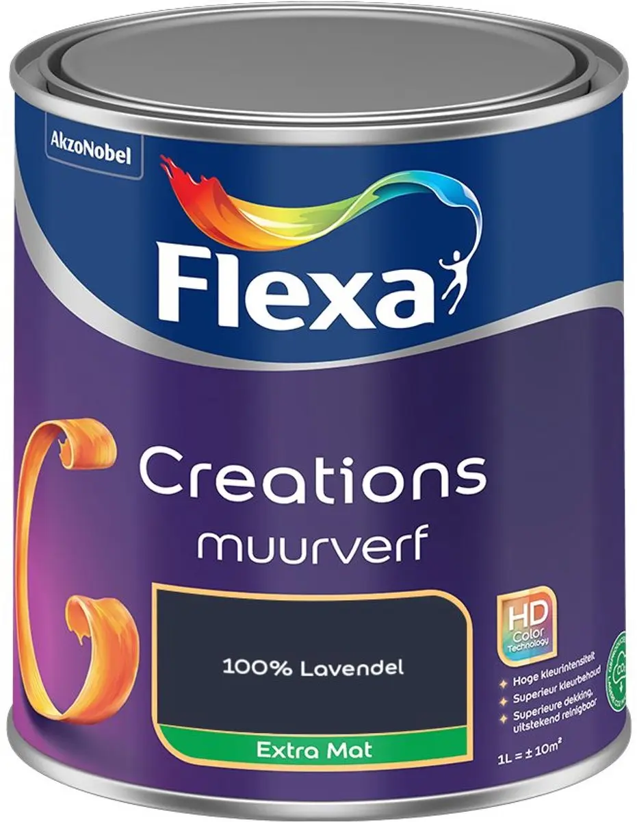 Flexa Creations Muurverf Extra Mat 100% Lavendel 1L