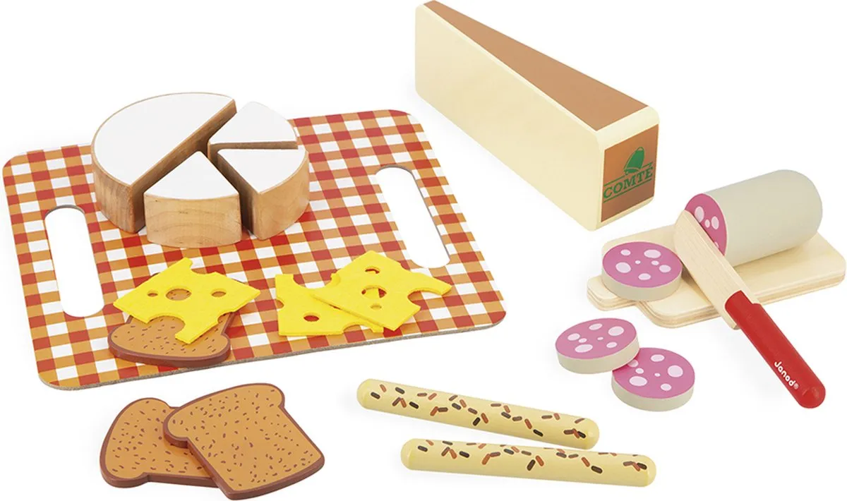 Janod Houten Kaasplankje Multikleur
