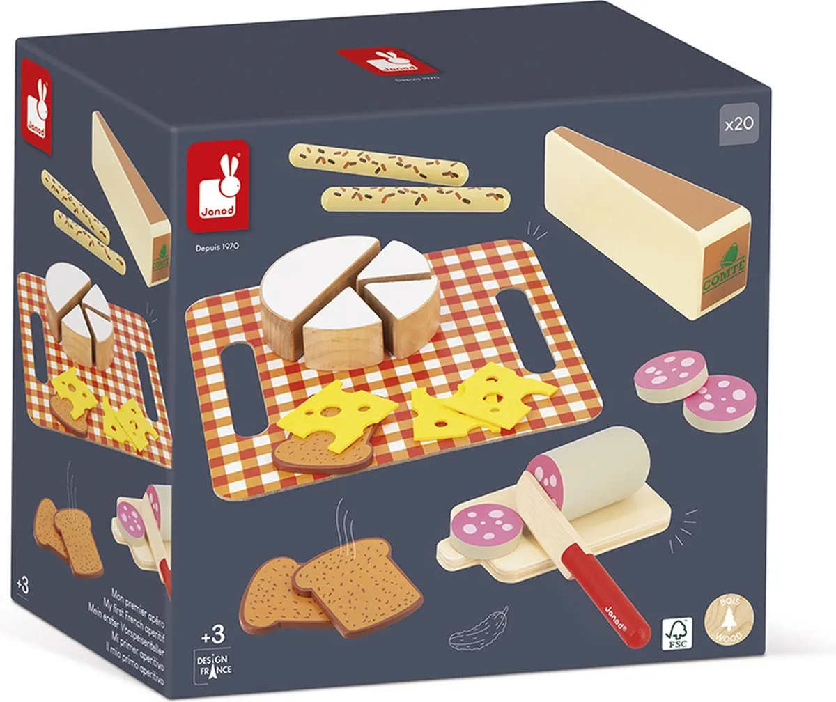 Janod Houten Kaasplankje Multikleur