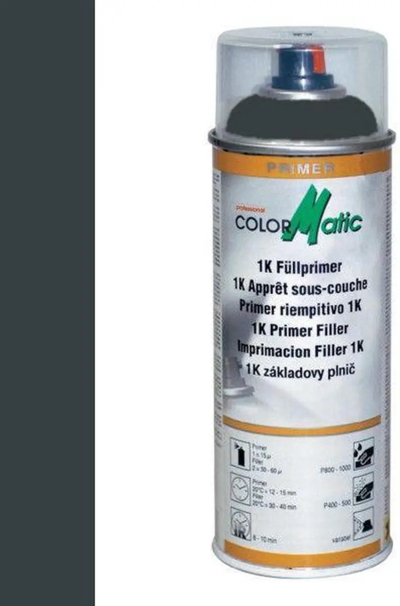 Motip Colormatic 1K Primer Filler HG6 Grafietgrijs Spuitbus 0.4L