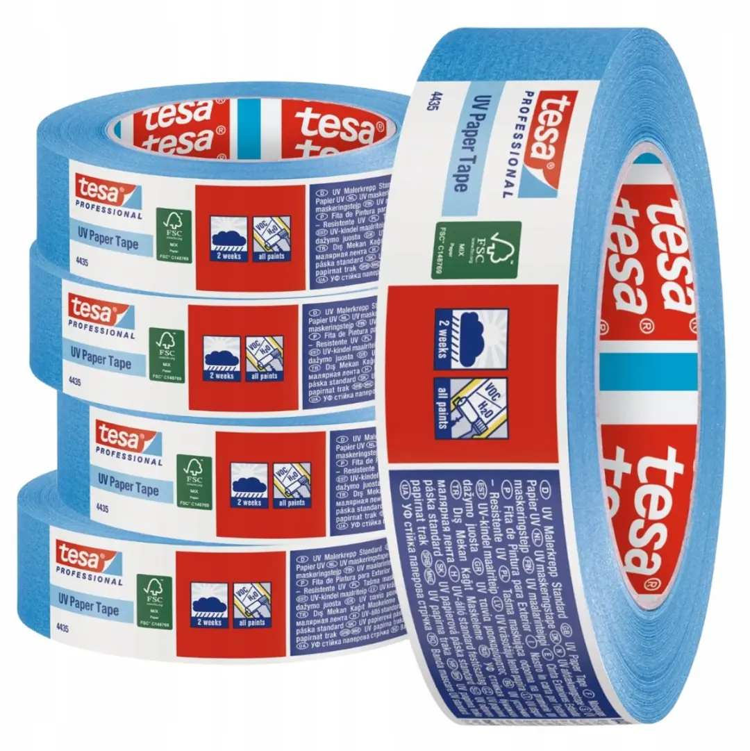 Tesa 4435 UV Professionele Schildertape 50m x 25mm - Blauw