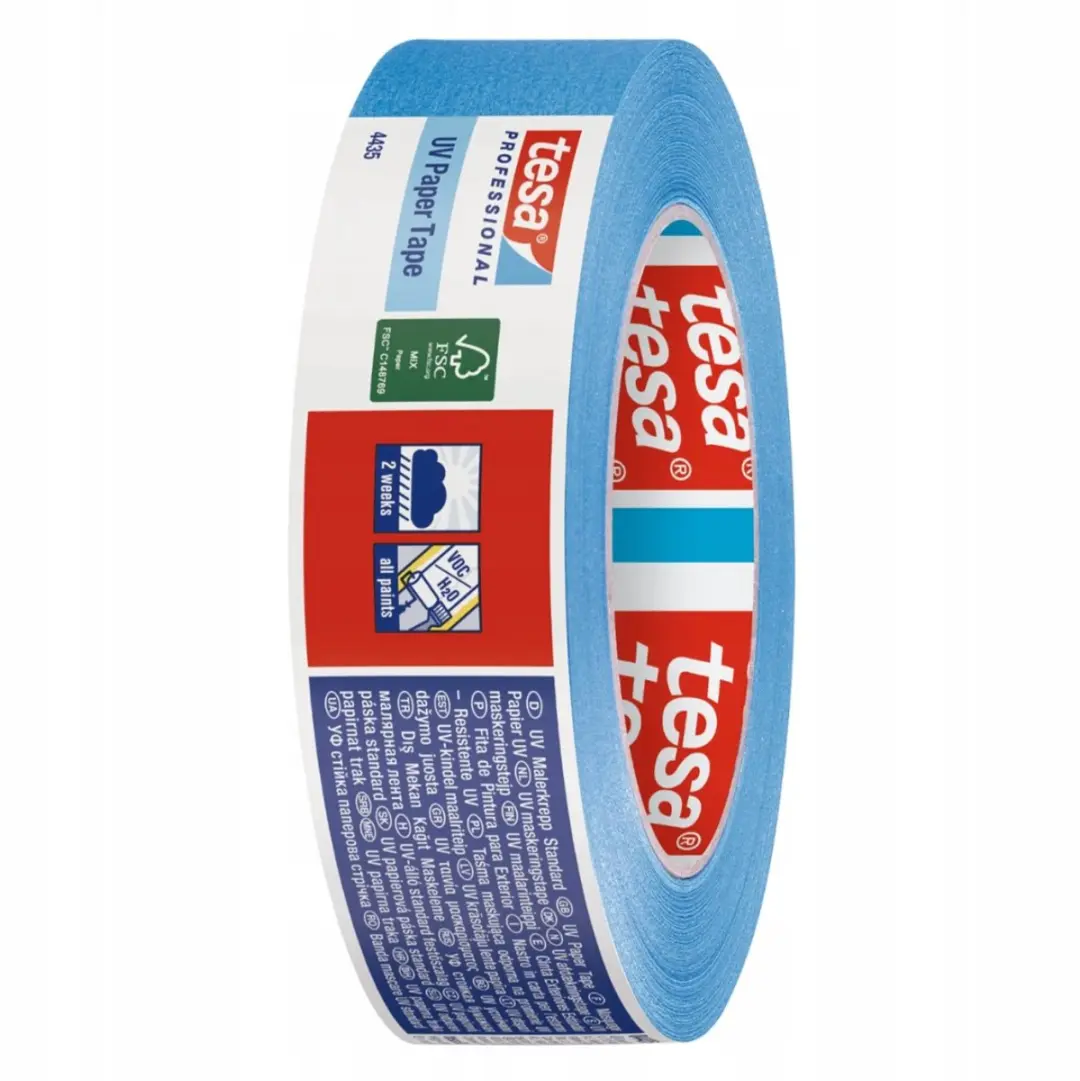 Tesa 4435 UV Professionele Schildertape 50m x 25mm - Blauw